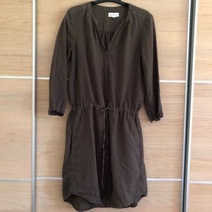 Velvet linen dress